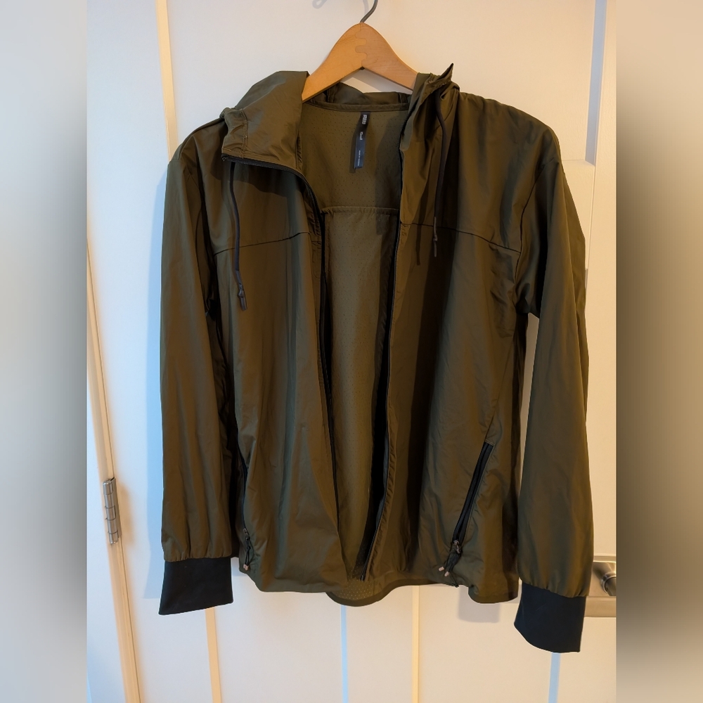 REI Olive Windbreaker Jacket